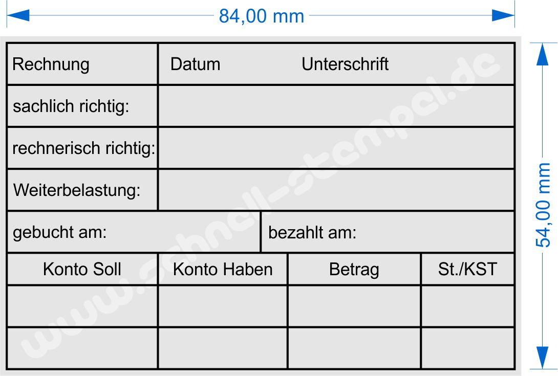 Stempel-Kotierungsspruefung-Kostenstelle-Datum-Weiterbelastung