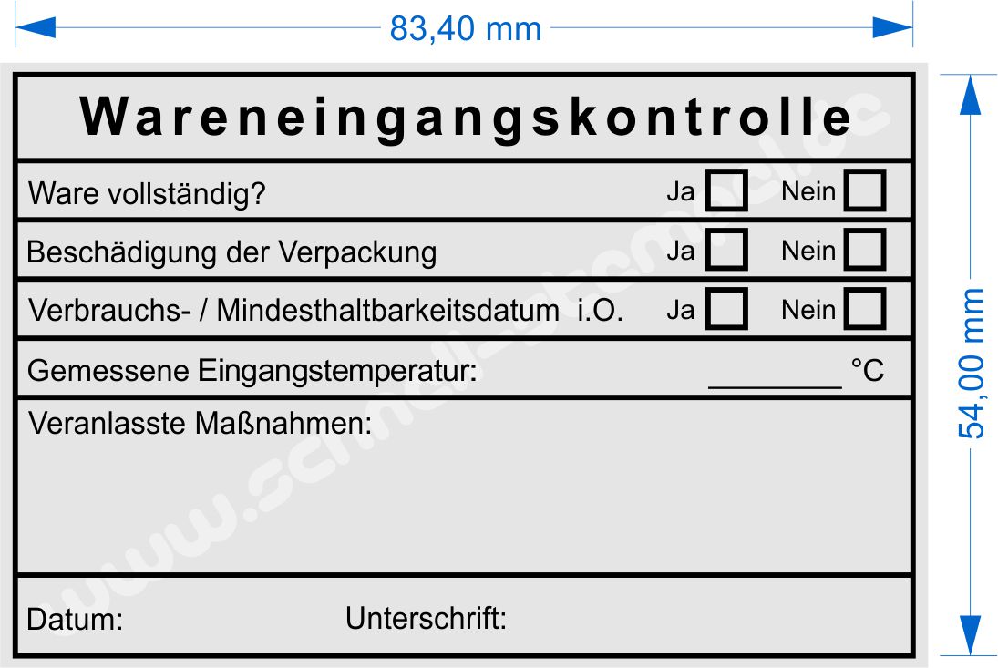 Trodat 5211 Wareneingangskontrolle