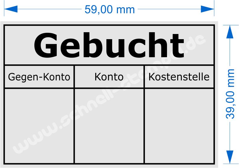 Tabellenstempel_Gebucht_Gegenkonto_Konto_Kostenstelle