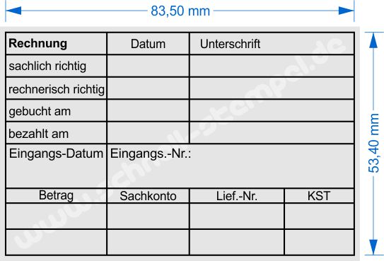 Muster Rechnungsstempel Eingangsnummer Muster Rechnungsstempel Eingangsnummer