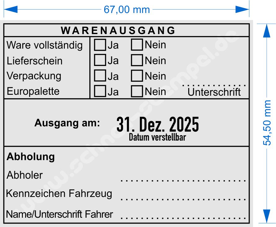 Stempel_Kontrollstempel-Warenausgang_Ware-vollständig_Lieferschein_Frachtpapiere_Europalette_Einwegpalette_Anzahl-Packstücke