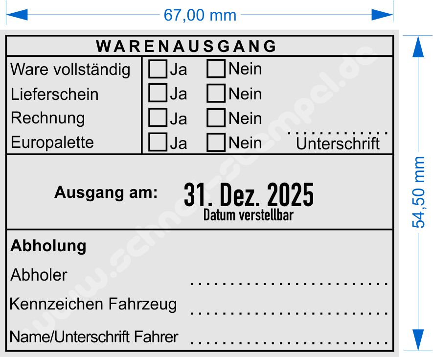 Stempel_Kontrollstempel-Warenausgang_Ware-vollständig_Lieferschein_Frachtpapiere_Europalette_Einwegpalette_Anzahl-Packstücke