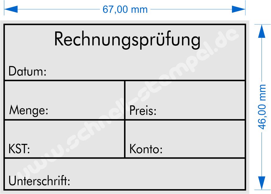 Muster Stempel Rechnungsprüfung