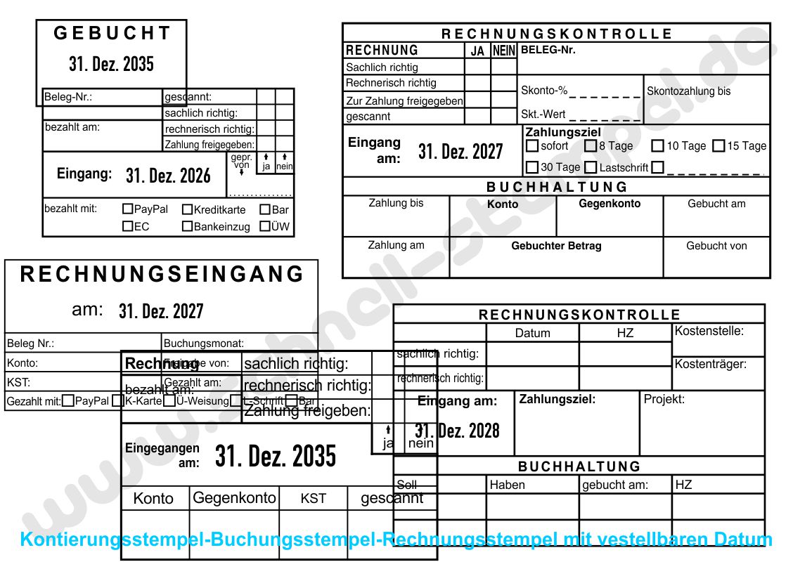 Kontierungstempel Kaufen bei schnellstempel.de