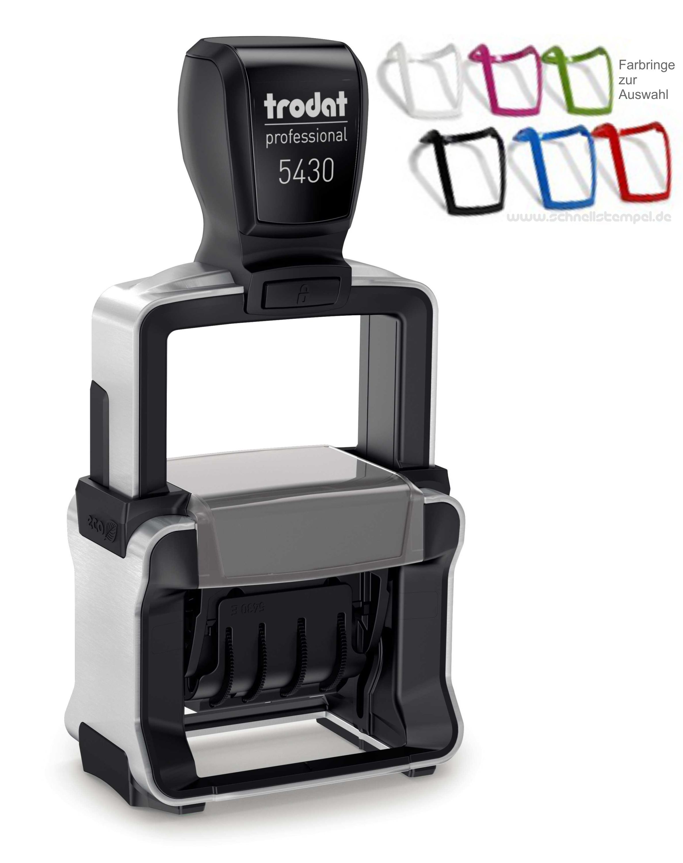 Trodat-Professional-5430-hochwertiger-Stempel-Abdruckgroesse-41x24mm-Datum-verstellbar